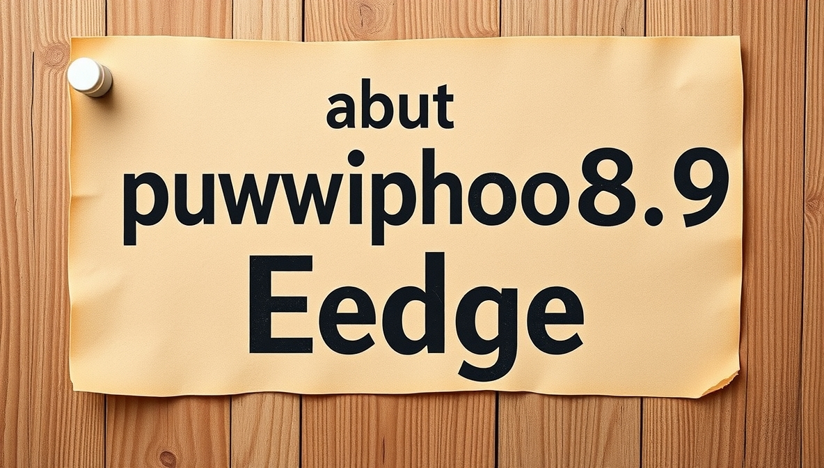 About puwipghooz8.9 edge