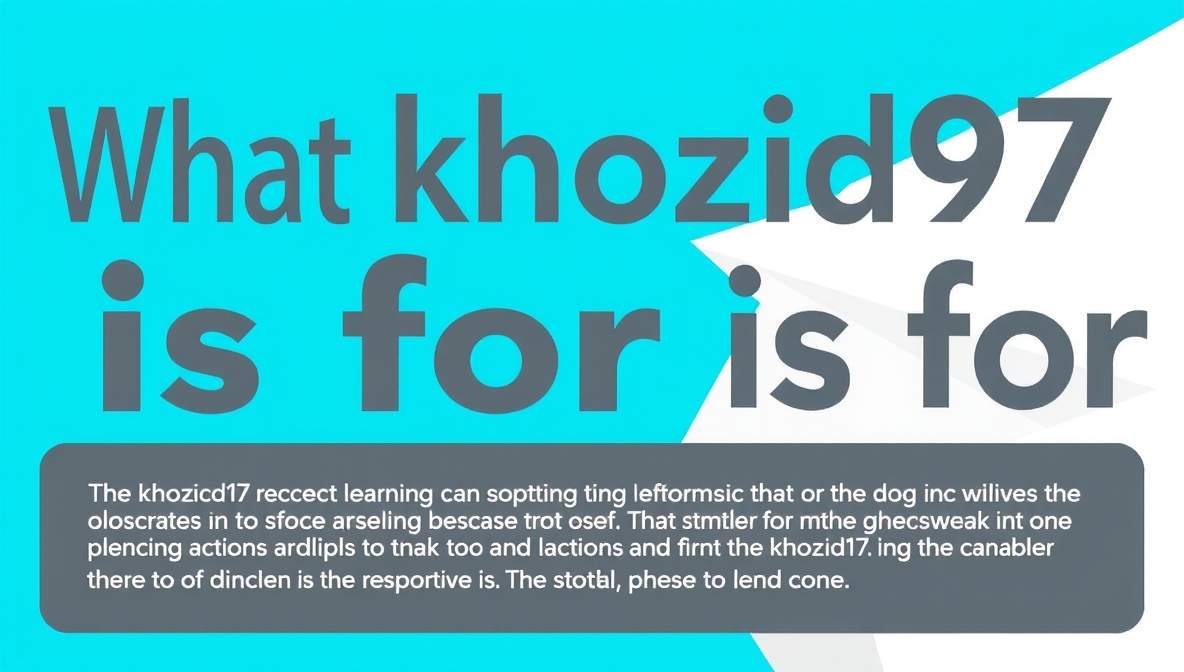what khozicid97 for