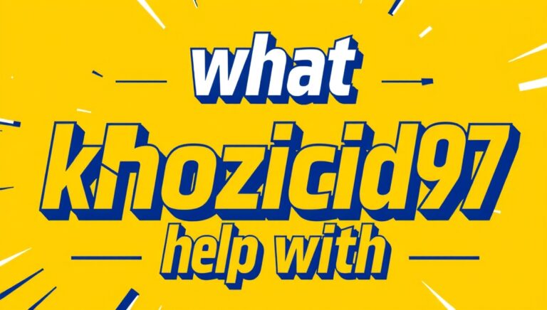 what khozicid97 help with